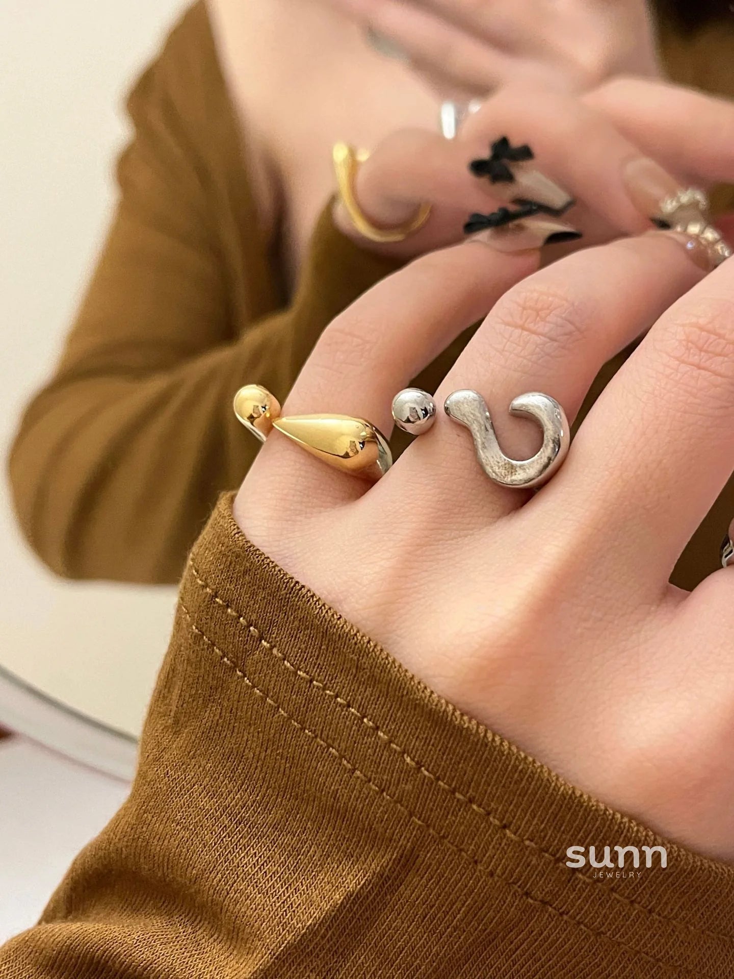 Rae Symbol Open Ring