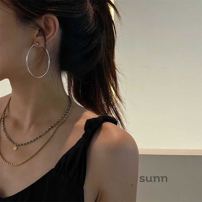 Raeann Titanium Hoop Earrings [T65O1OJQ]