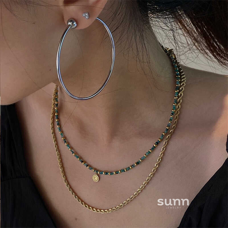 Raeann Titanium Hoop Earrings [CWVMR8AY]