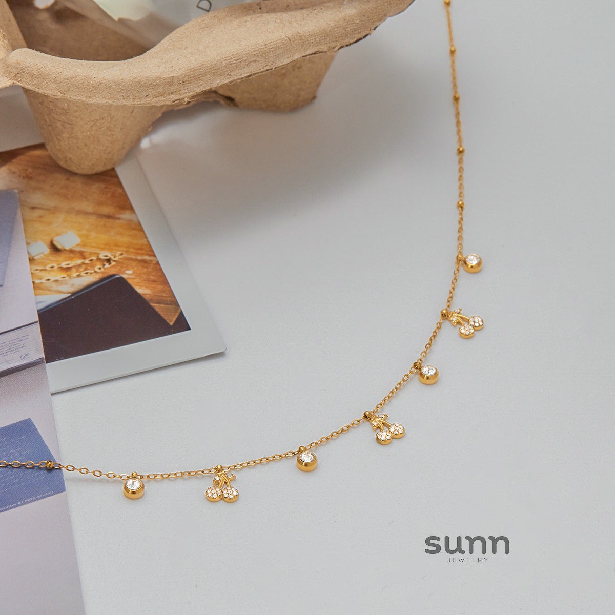 Raena Cherry Pendant Necklace [UZ7OTKBO]
