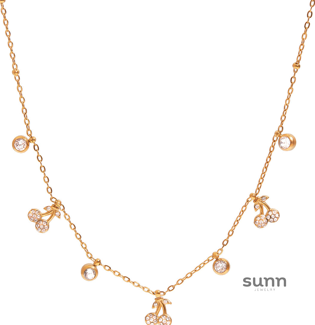 Raena Cherry Pendant Necklace [YQBGYC6E]