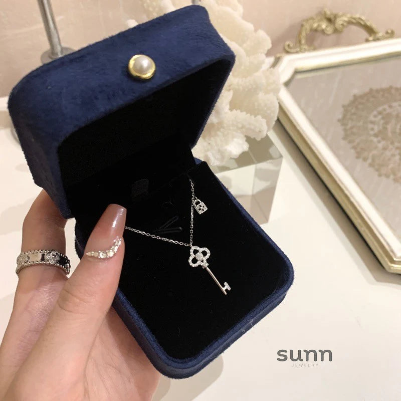 Rafaella Radiant Key Lock Necklace