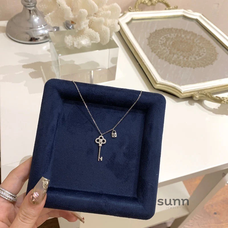 Rafaella Radiant Key Lock Necklace