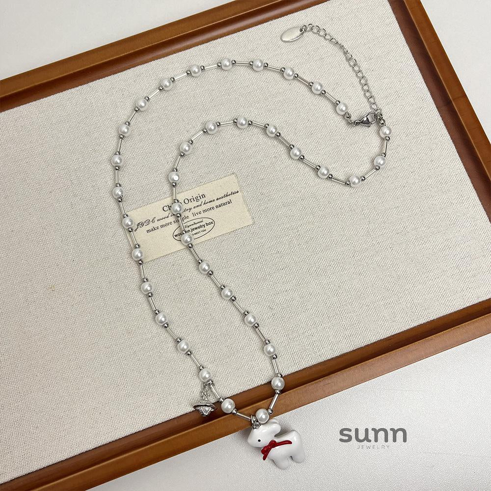 Raghad Deer Pearl Necklace [JABSVM7I]