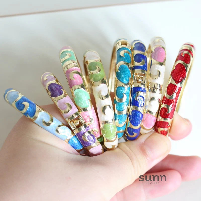Raleigh Floral Enamel Bracelet