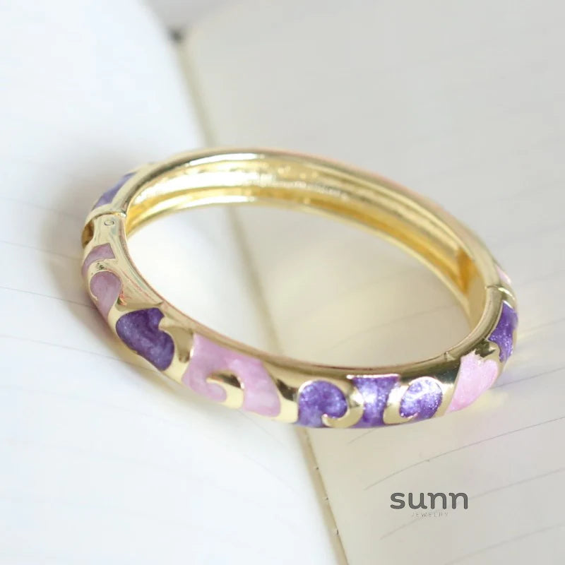 Raleigh Floral Enamel Bracelet