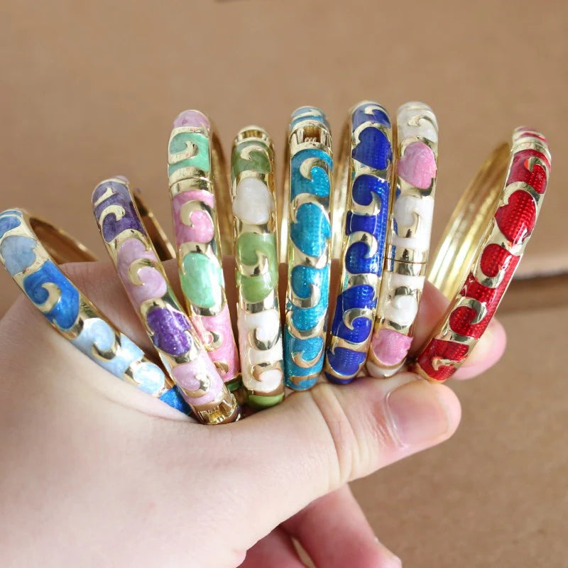 Raleigh Floral Enamel Bracelet