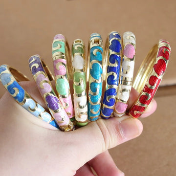 Raleigh Floral Enamel Bracelet