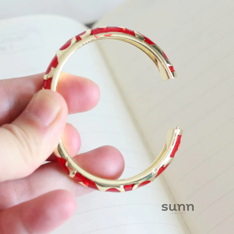 Raleigh Floral Enamel Bracelet