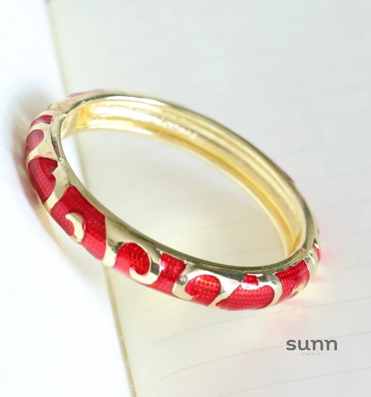 Raleigh Floral Enamel Bracelet