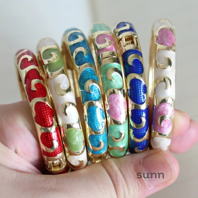 Raleigh Floral Enamel Bracelet