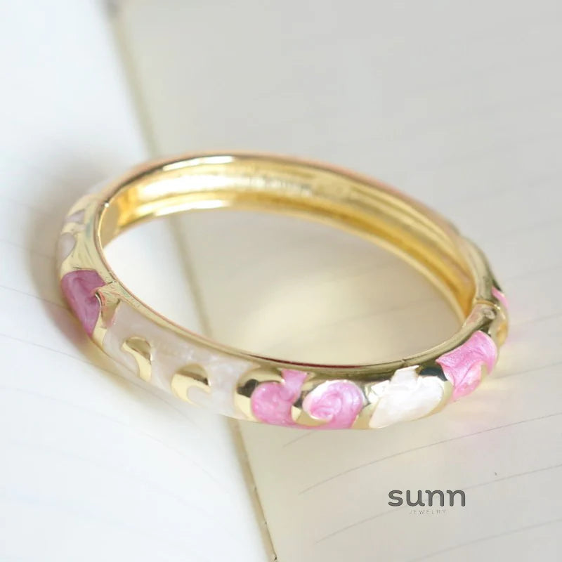 Raleigh Floral Enamel Bracelet