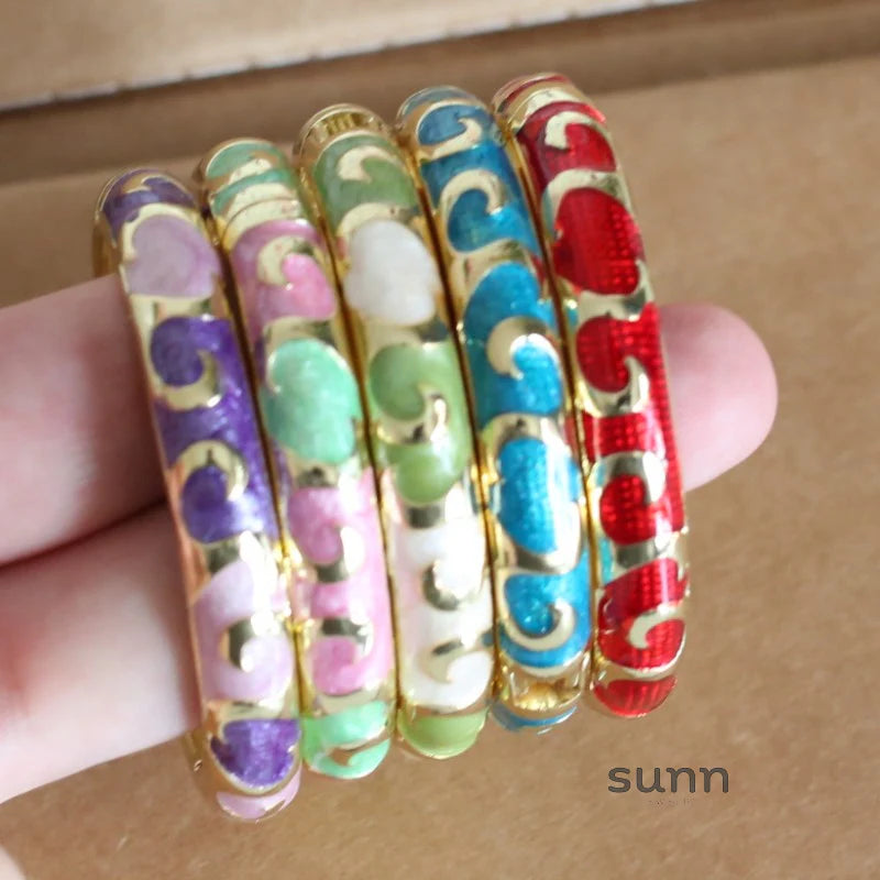 Raleigh Floral Enamel Bracelet