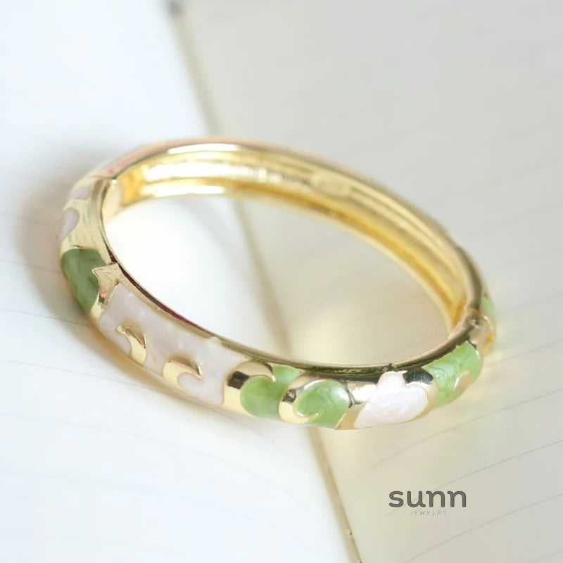 Raleigh Floral Enamel Bracelet