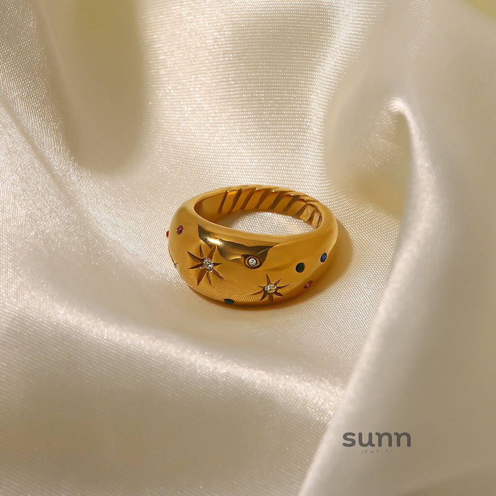 Raneem Six-Pointed Star Zircon Ring [EES8IC9X]