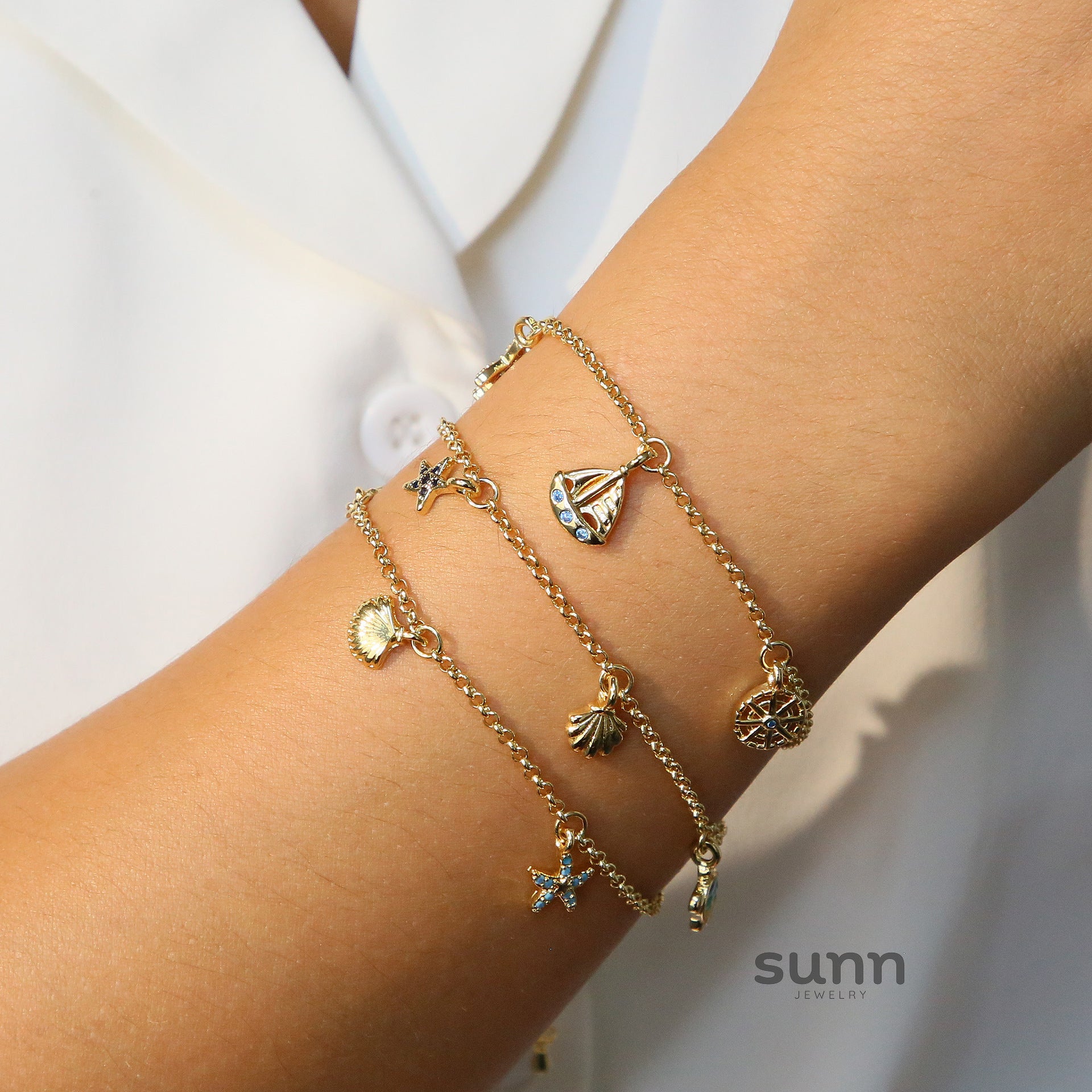 Raniyah Baseball Charm Bracelet [Z3VYD650]