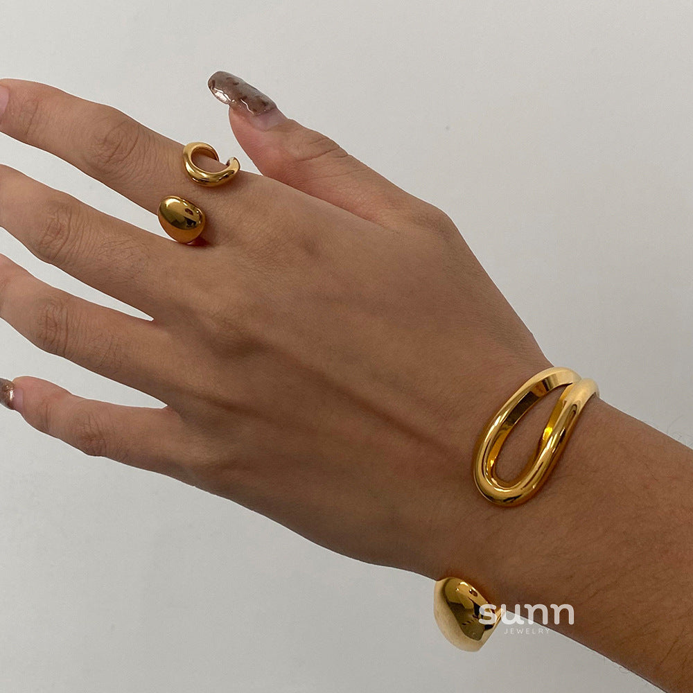 Ravenna Waterdrop Bracelet & Ring [LFVY0XLR]