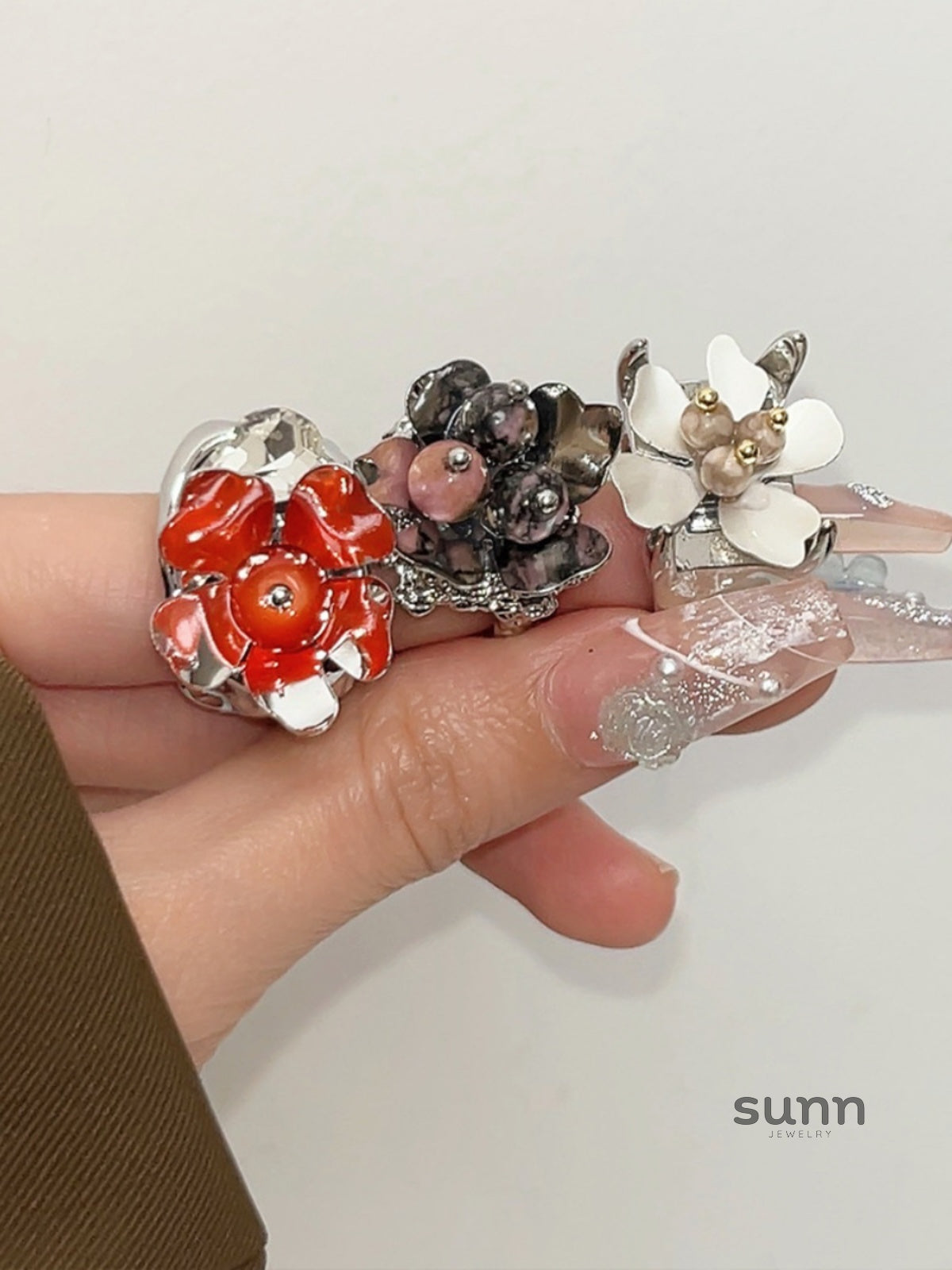 Rawan Floral Pearl Ring [XVZ4UDL8]