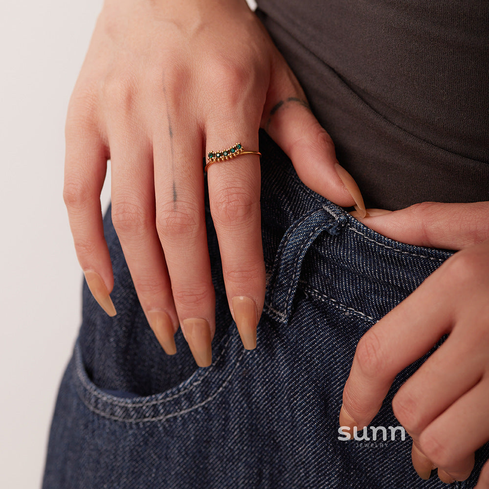 Rayana Gold Zircon Ring