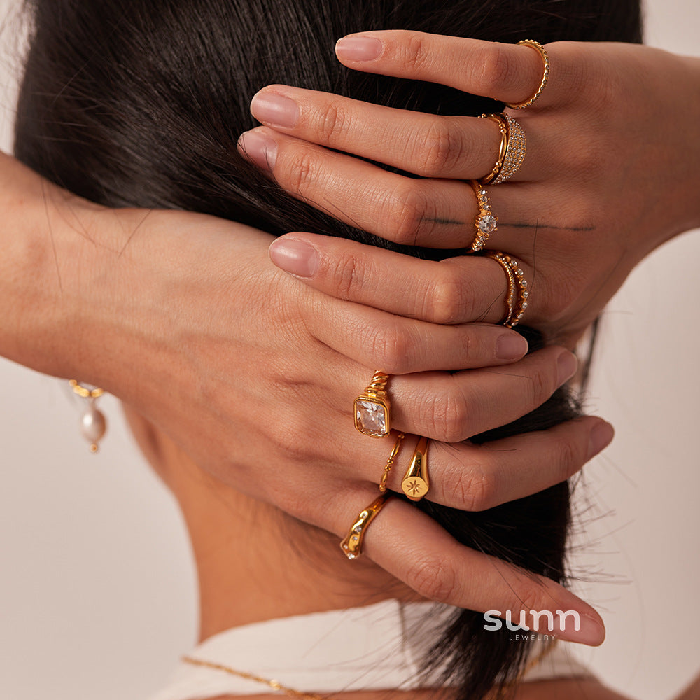 Rayana Gold Zircon Ring