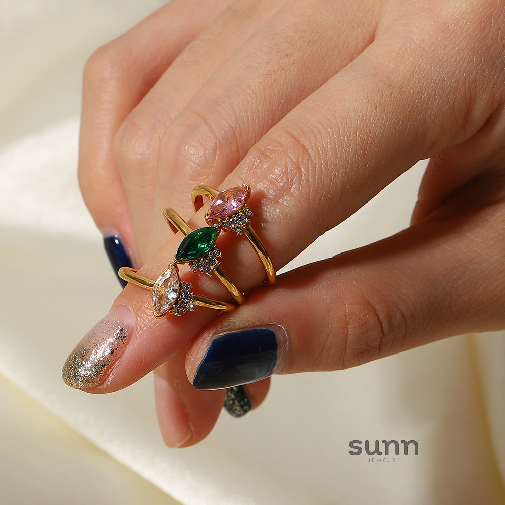 Rayana Gold Zircon Ring