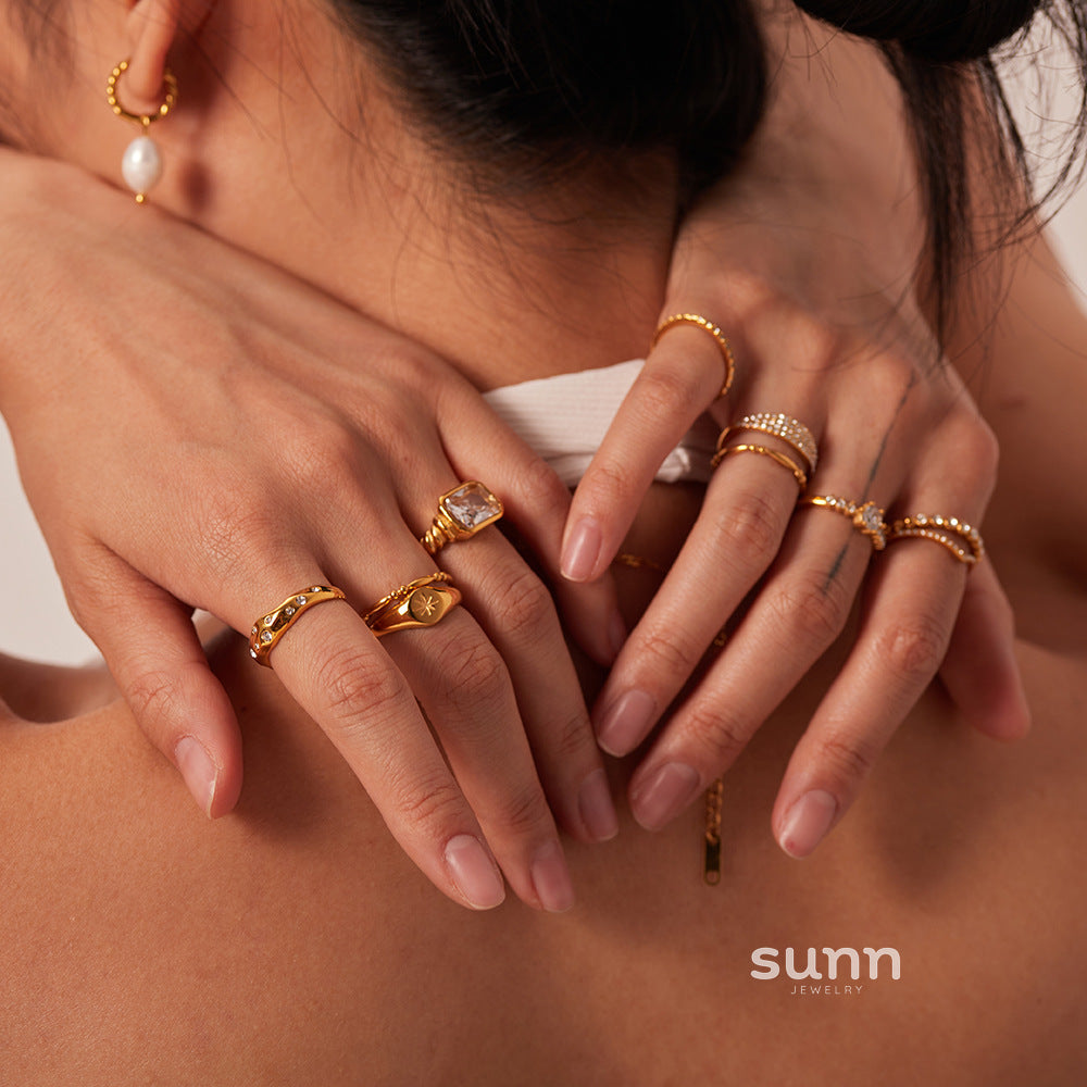 Rayana Gold Zircon Ring