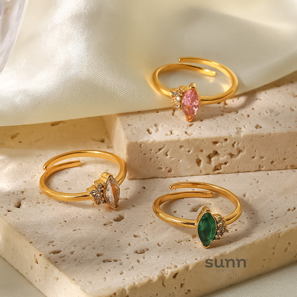 Rayana Gold Zircon Ring