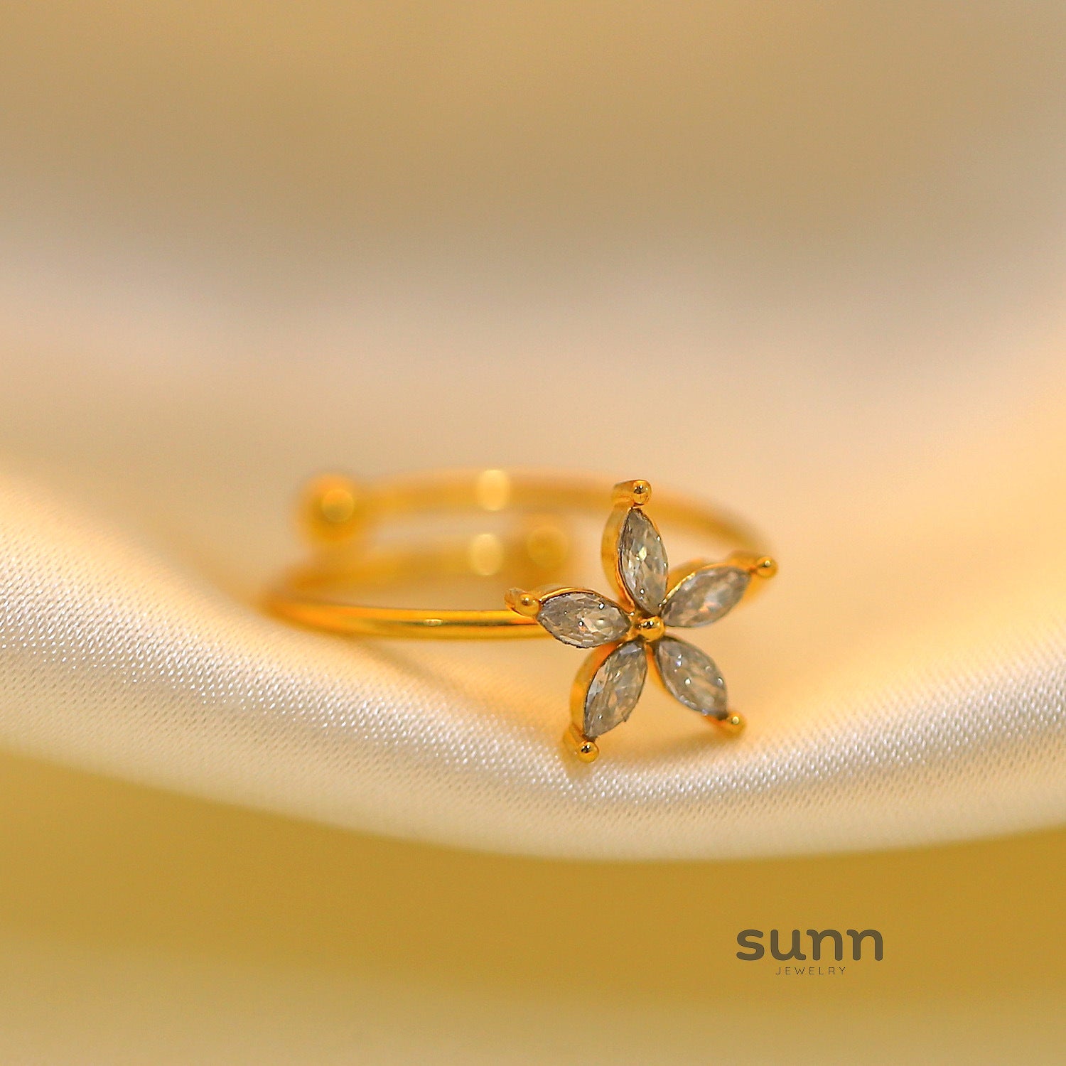 Rayana Gold Zircon Ring