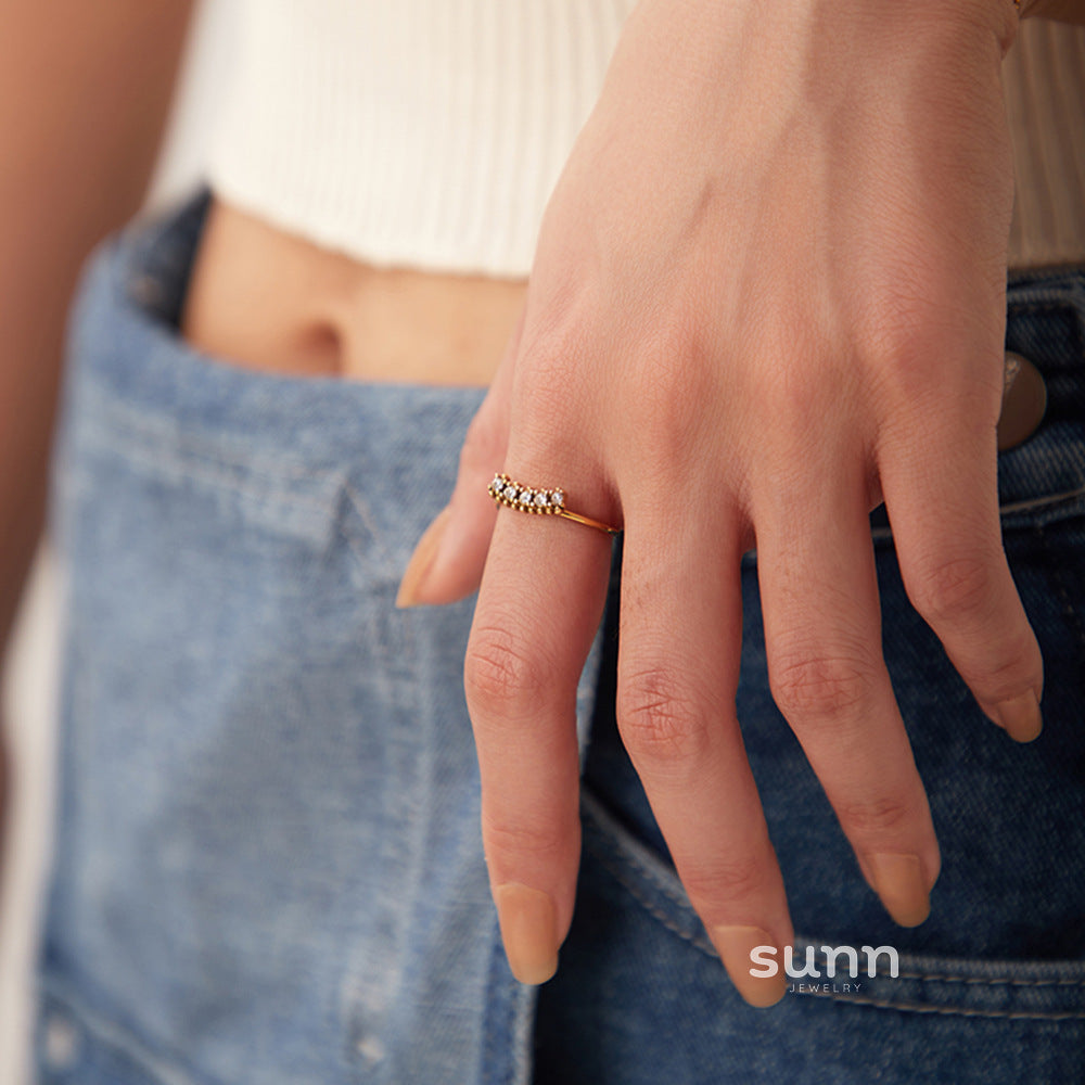 Rayana Gold Zircon Ring