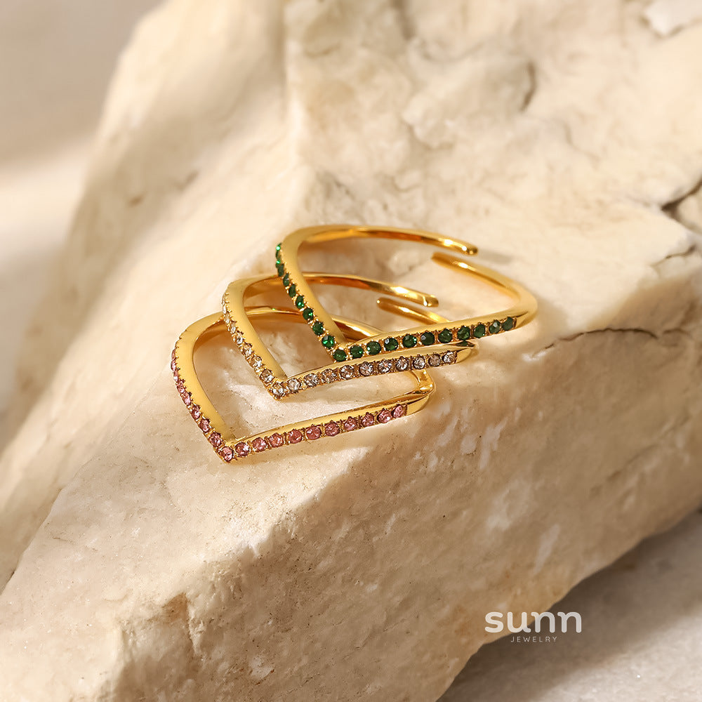 Rayana Gold Zircon Ring