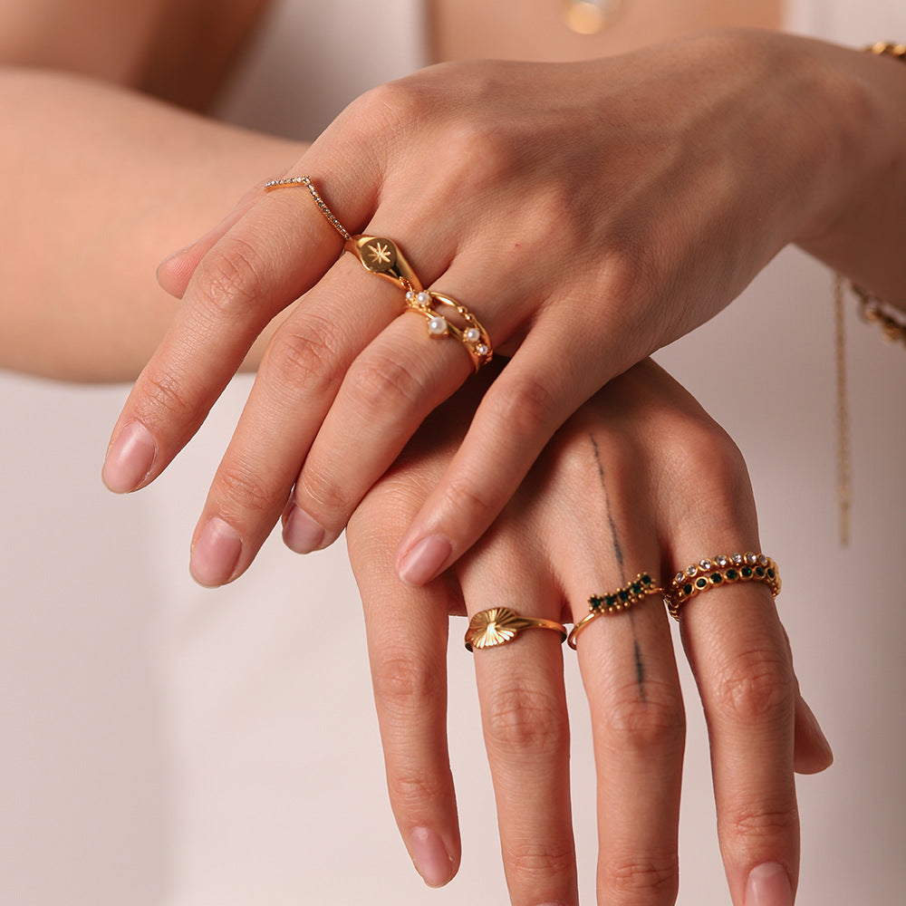 Rayana Gold Zircon Ring