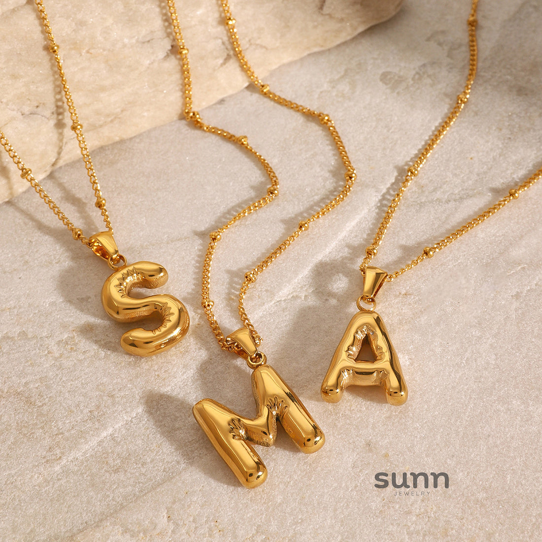 Rayana Initial Letter Necklace [LTKO2I0Q]