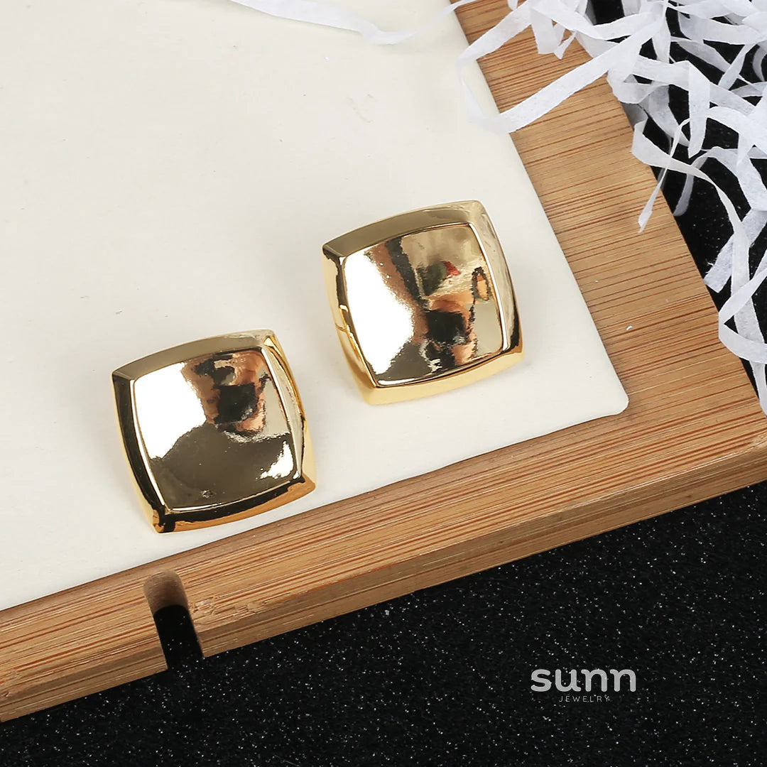 Raygan Vintage Square Earrings