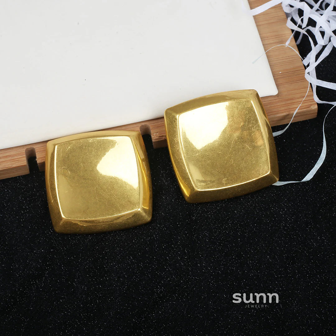 Raygan Vintage Square Earrings