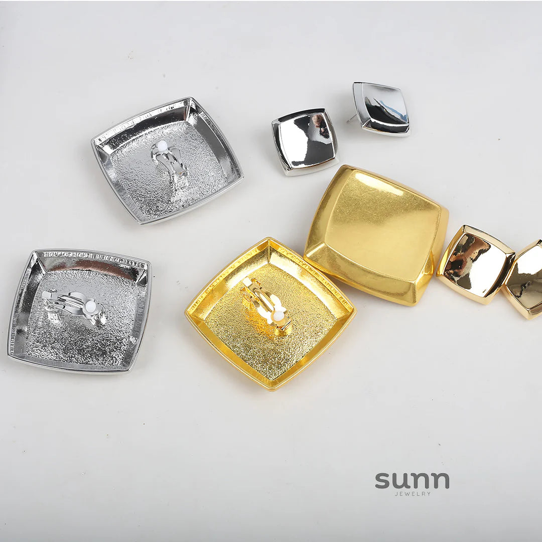 Raygan Vintage Square Earrings