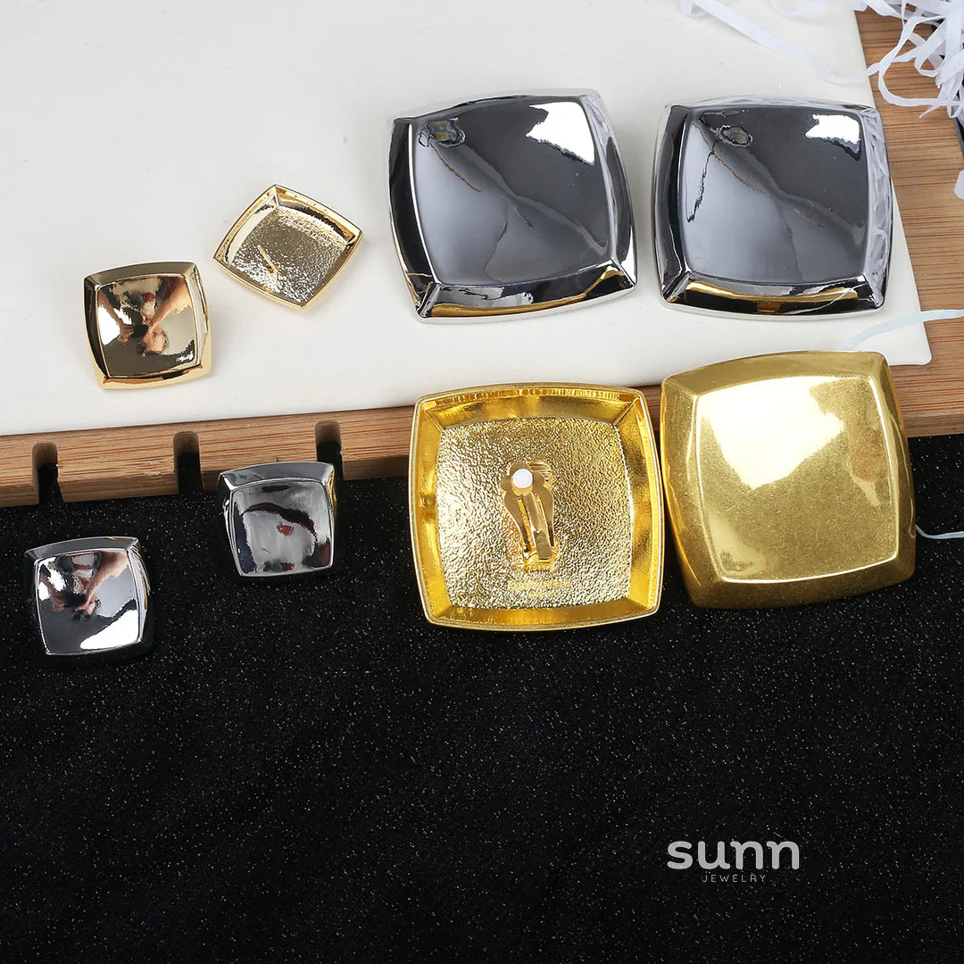 Raygan Vintage Square Earrings