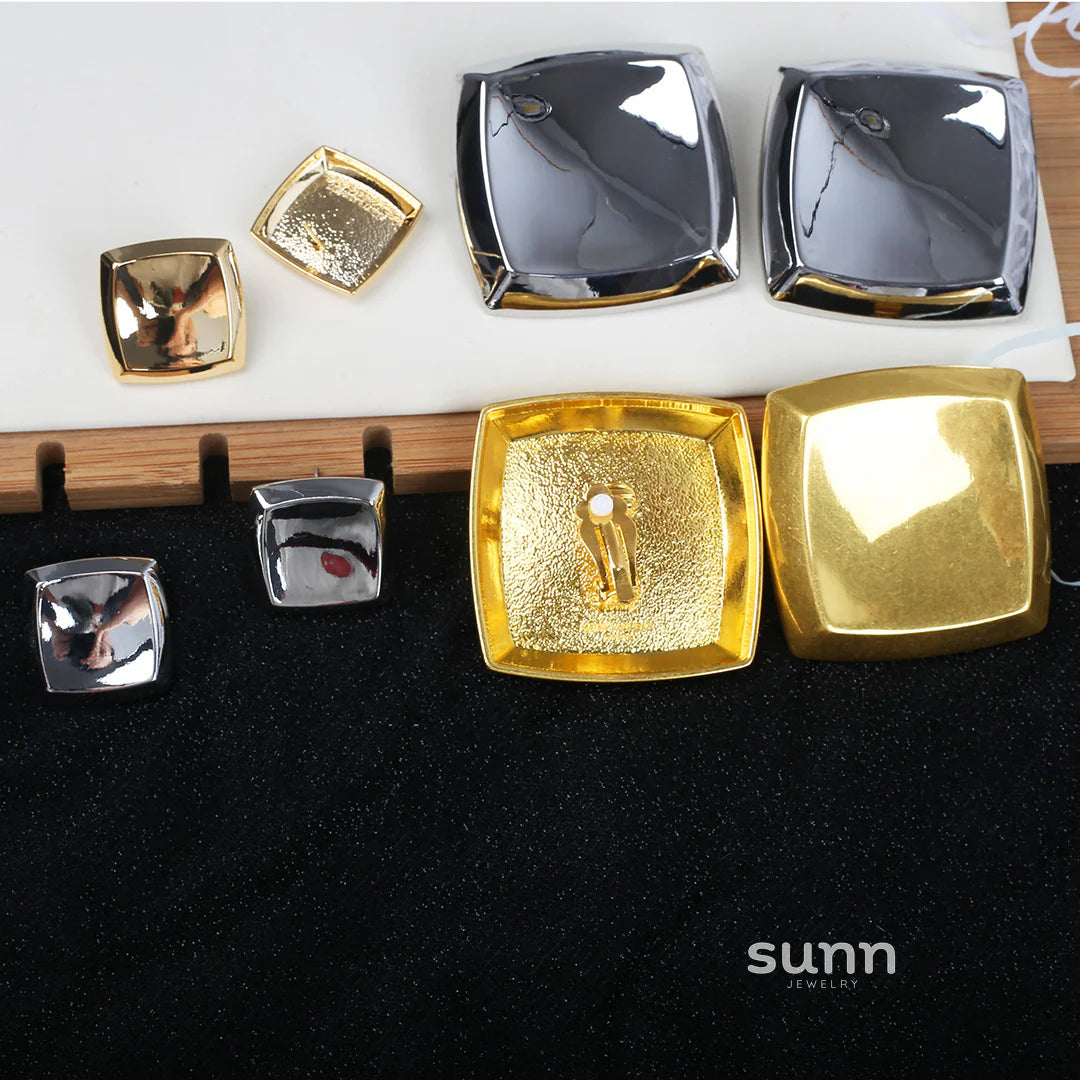 Raygan Vintage Square Earrings
