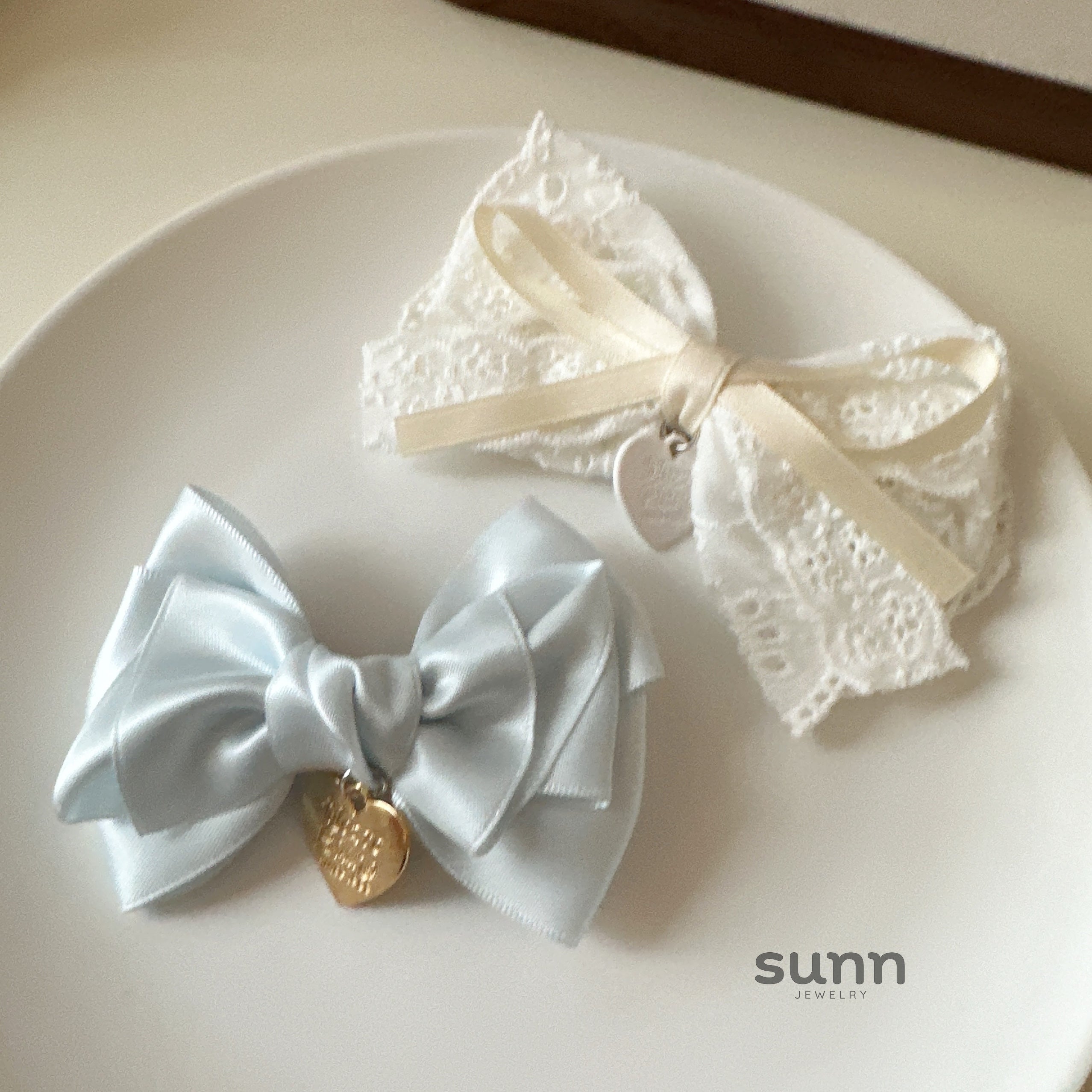 Rayleigh Lace Bow Hair Clip [XXNHNSSQ]