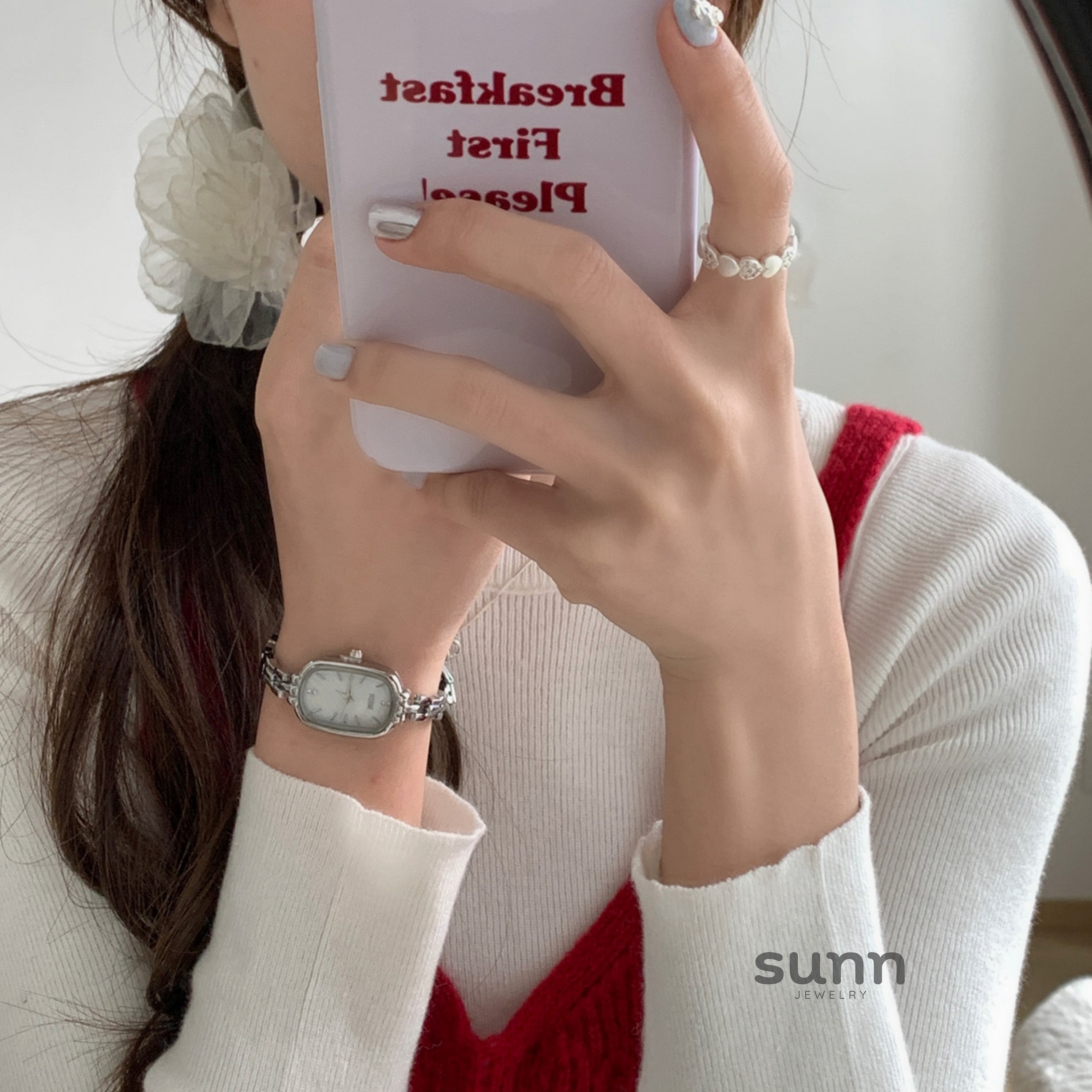Raylynn Mother-Of-Pearl Bracelet Watch [YMQ1NNU9]