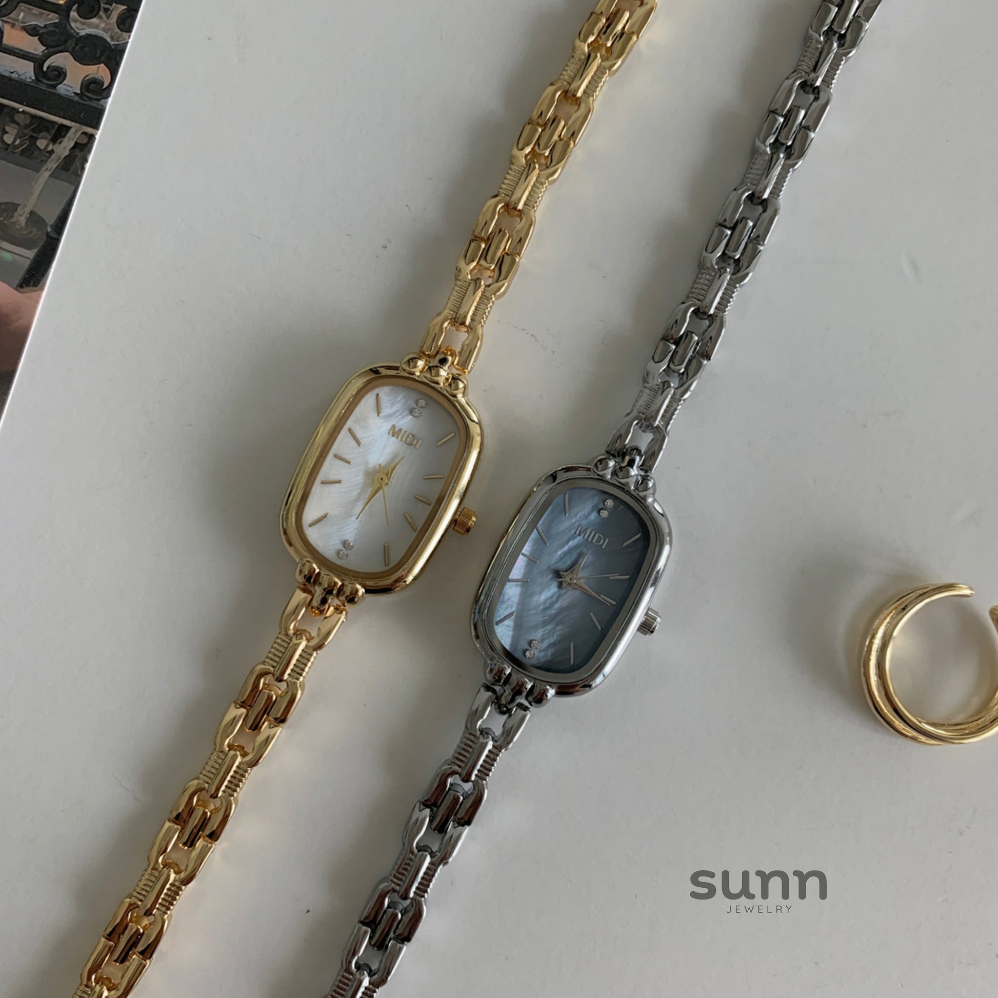 Raylynn Mother-Of-Pearl Bracelet Watch [5BEKRMIL]