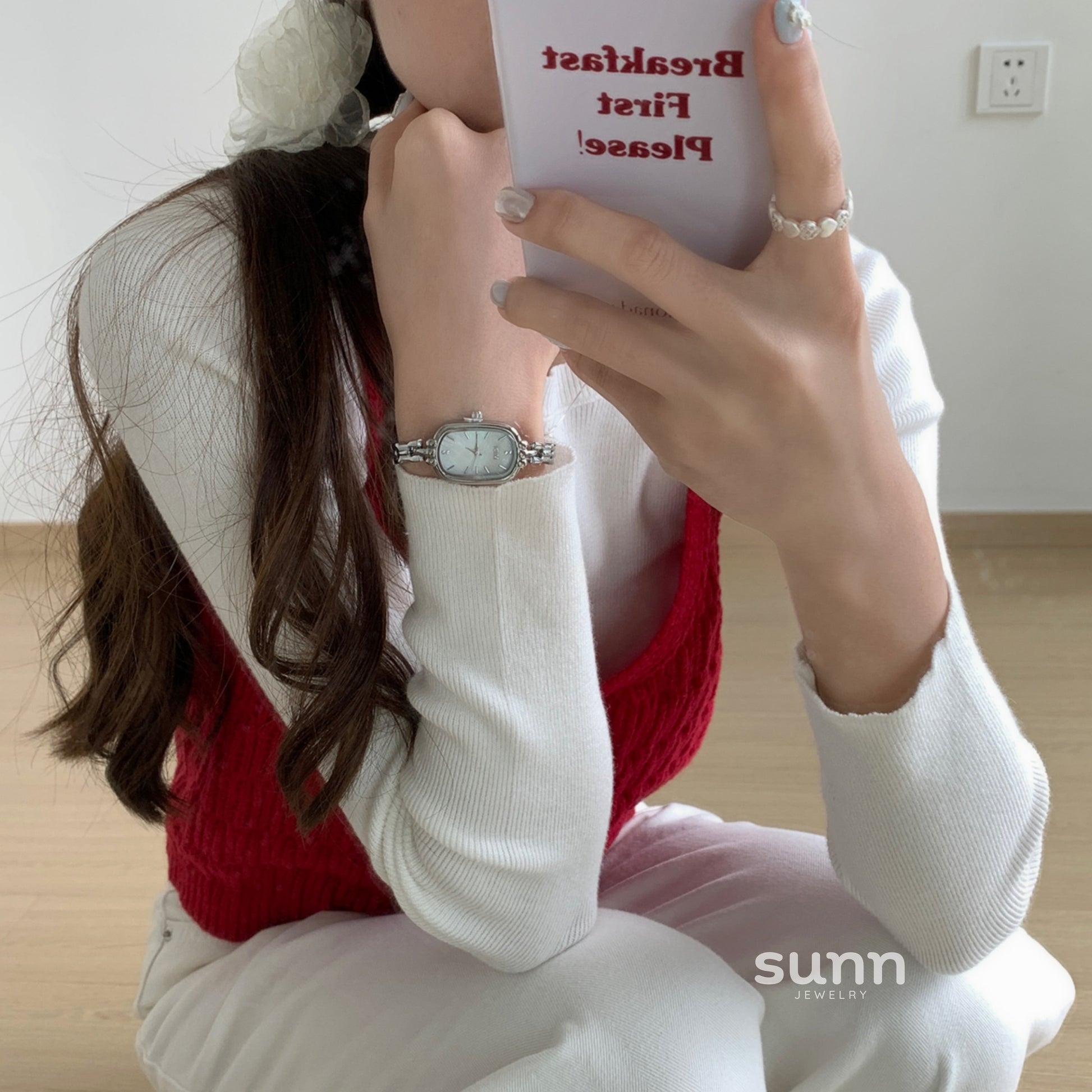 Raylynn Mother-Of-Pearl Bracelet Watch [9LJX60Z1]