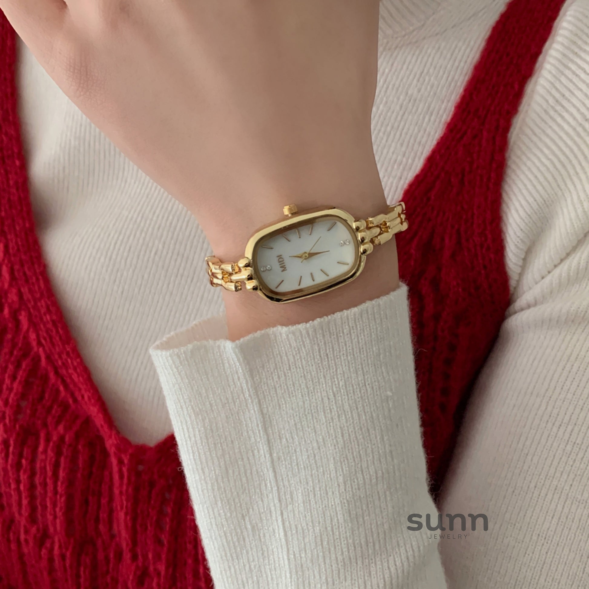 Raylynn Mother-Of-Pearl Bracelet Watch [SHI53ZYX]
