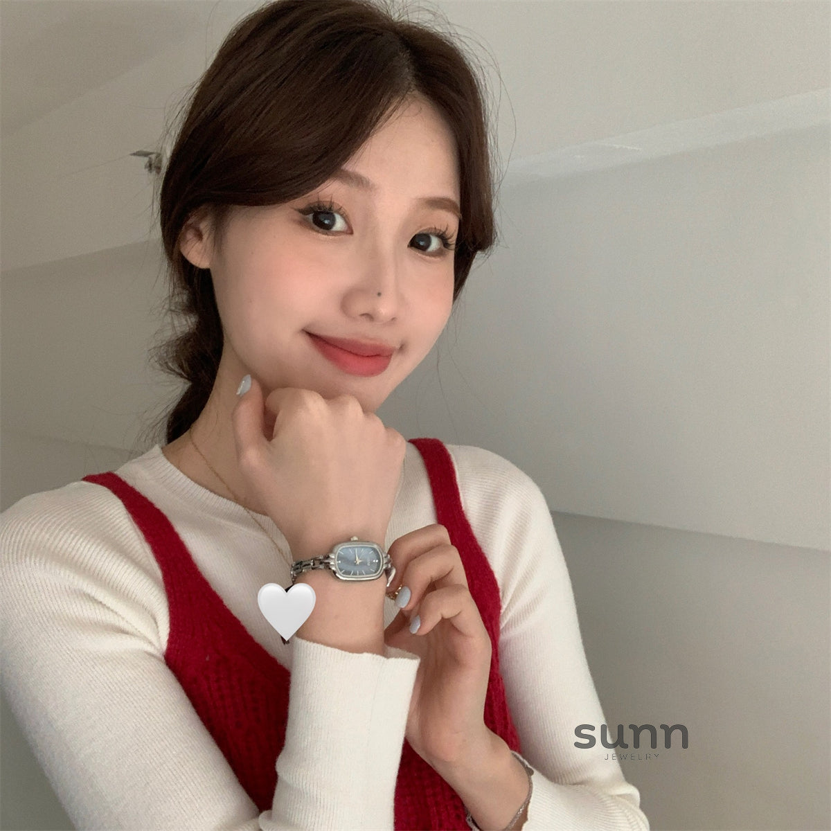 Raylynn Mother-Of-Pearl Bracelet Watch [TX11N265]