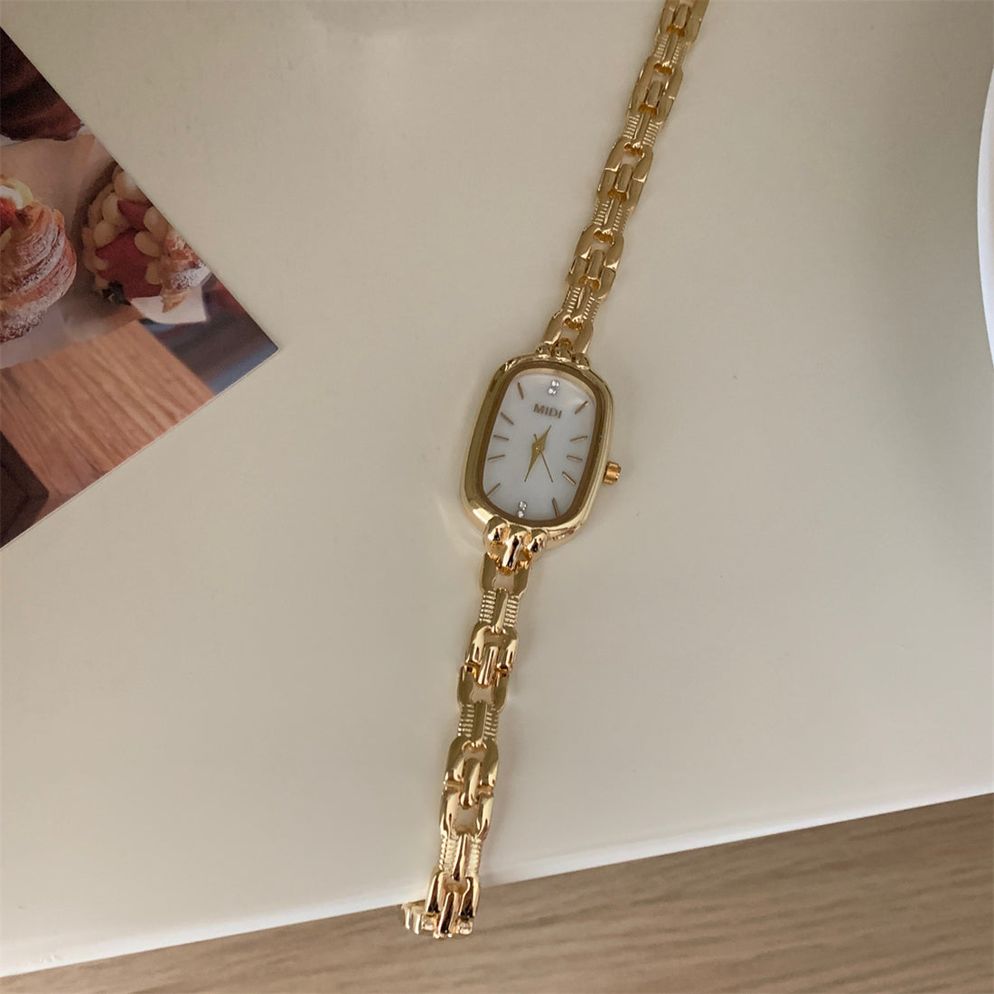 Raylynn Mother-Of-Pearl Bracelet Watch [XC4JQFKJ]