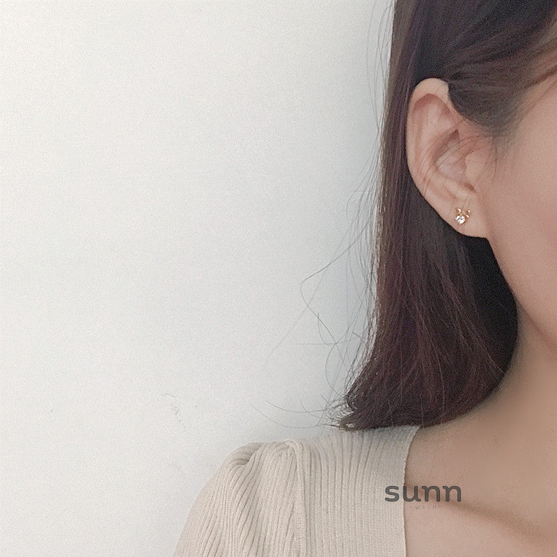Raylynn Zircon Butterfly Studs [LA6FNC7C]