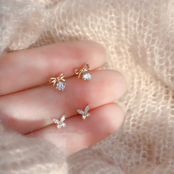 Raylynn Zircon Butterfly Studs [K5J32AV5]
