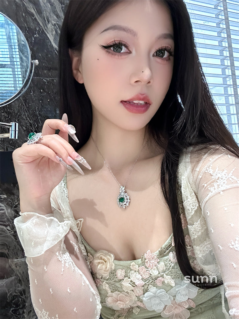 Razan Emerald Baroque Set [E9HSMWSO]