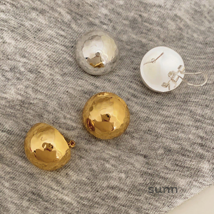 Reaghan Hammered Disk Earrings [1J16KYCY]