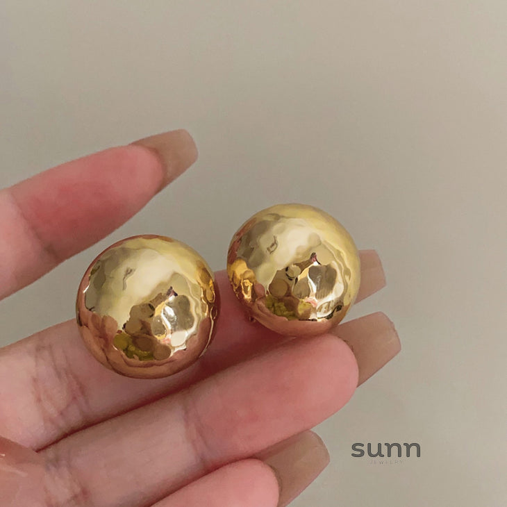 Reaghan Hammered Disk Earrings [YUK5H8A4]