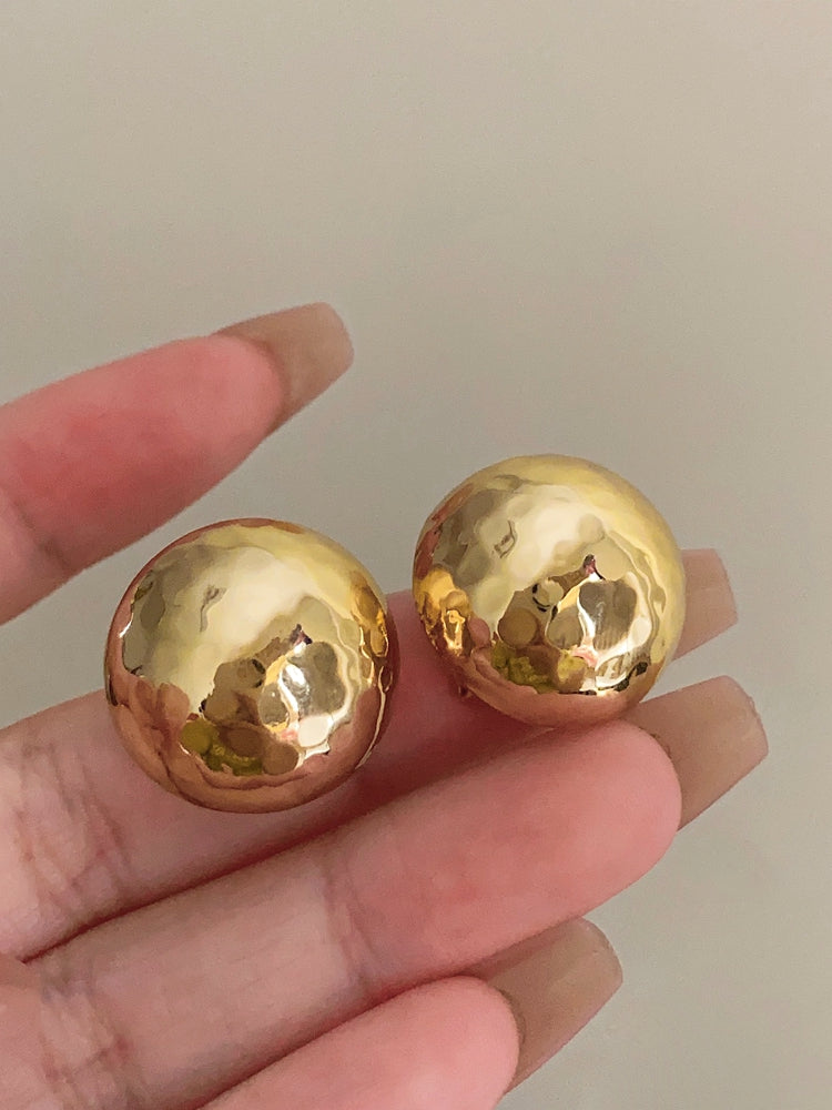 Reaghan Hammered Disk Earrings [WSNP696K]